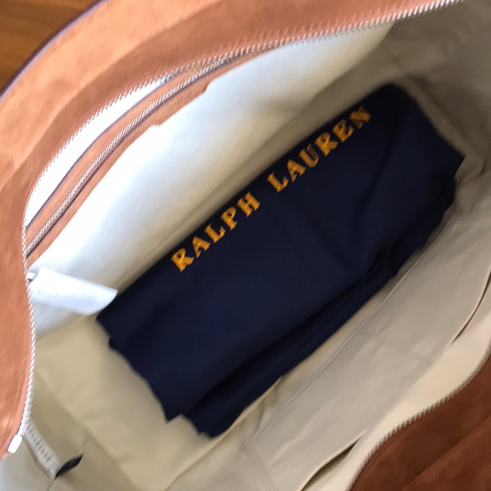 Polo Ralph Lauren Suede & Leather Tote Bag… - Picture 8 of 8